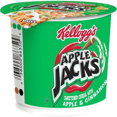 Kellogg's Apple Jacks Cereal in a Cup 1.5oz Count