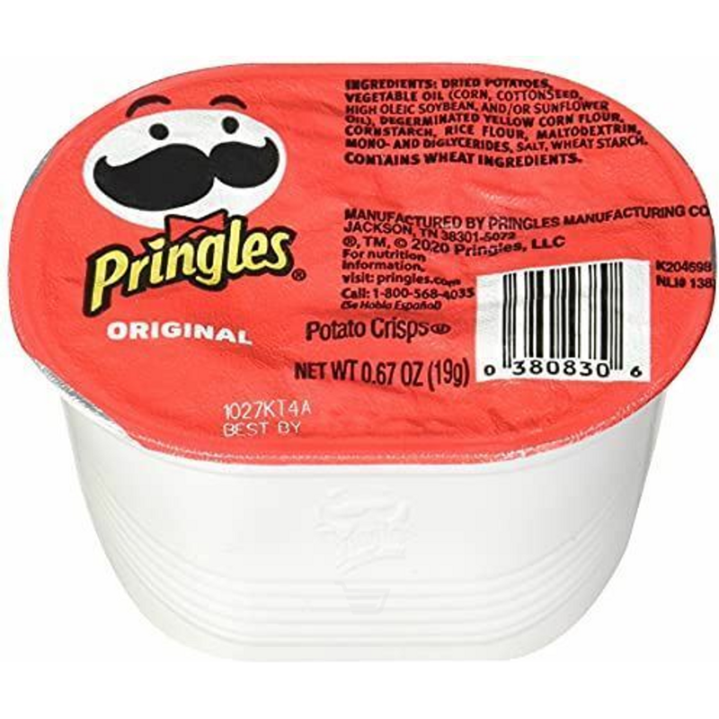 Pringles Potato Crisps Original 0.67 oz Cup