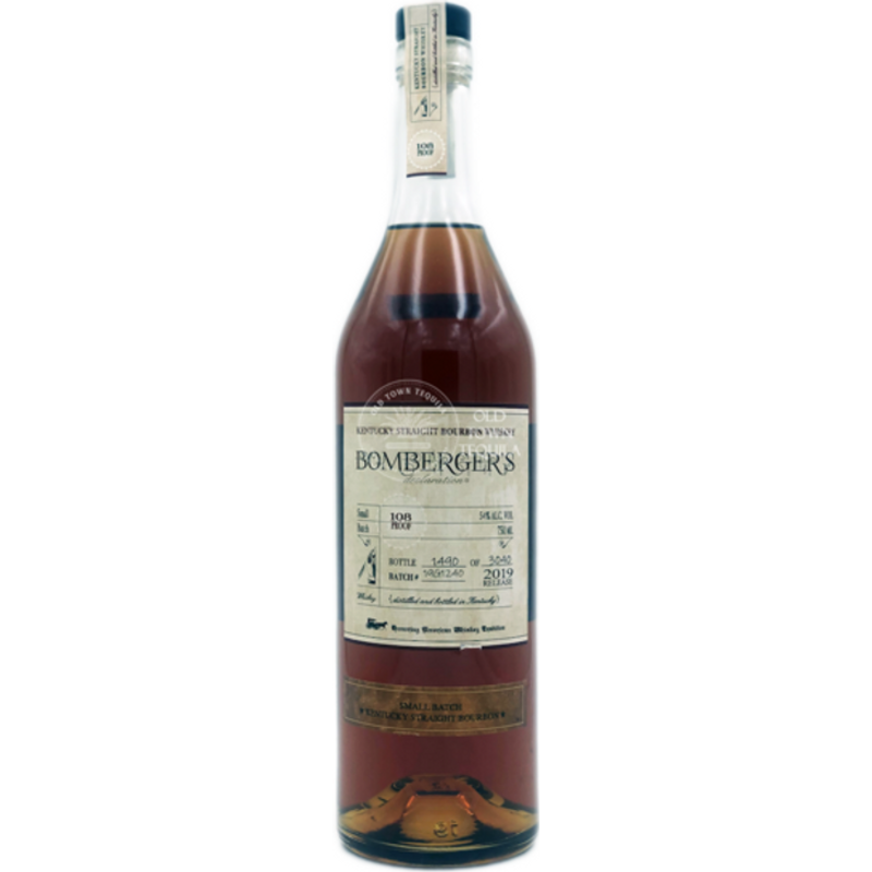 Bombergers Declaration Small Batch 108 Proof 750ml Bottle