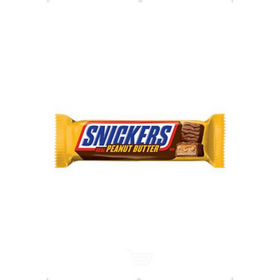 Snickers Squared Candy Bar Peanut Butter - 2 Squares - Twist to Close 1.78 oz