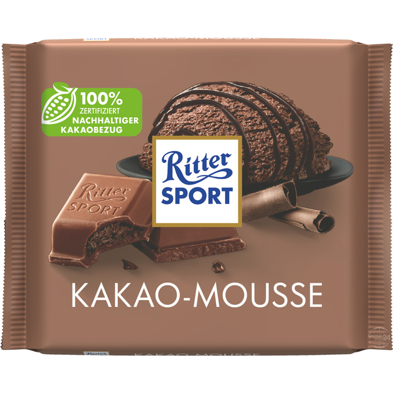 Ritter Sport Kakao Mousse Chocolate 3.53oz Count