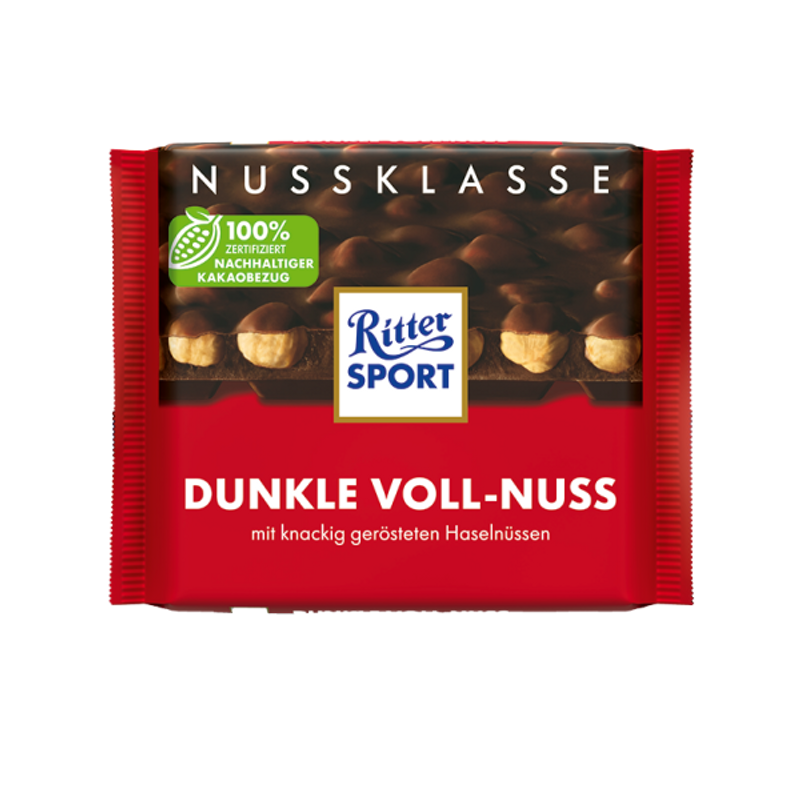 Ritter Sport Dunkle Voll-nuss 100g Pack