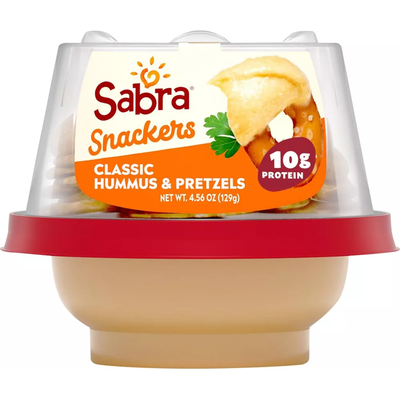 Sabra Snackers Classic Hummus & Pretzels 4.56oz Pack