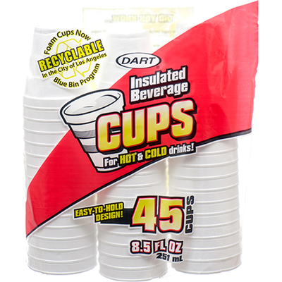 Dart Foam Cup 45ct Bag