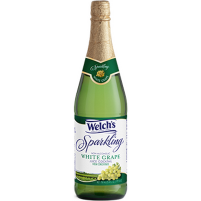 Welch's Sparkling Juice Cocktail White Grape 25.4 oz Bottle