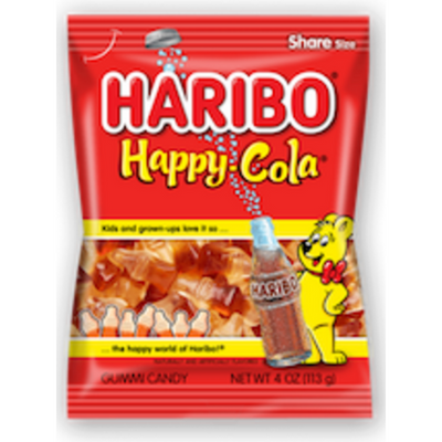 Haribo Happy Cola Gummies 1ml Bottle