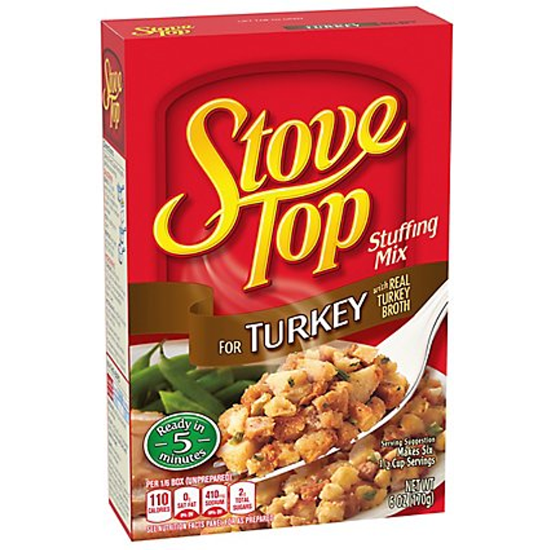 Stove Top Stuffing Mix For Turkey 6oz Box