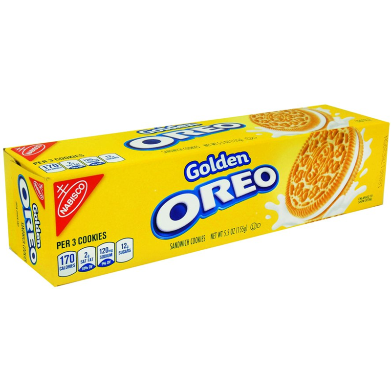 Nabisco Golden Oreo Sandwich Cookies 5.5 oz Box