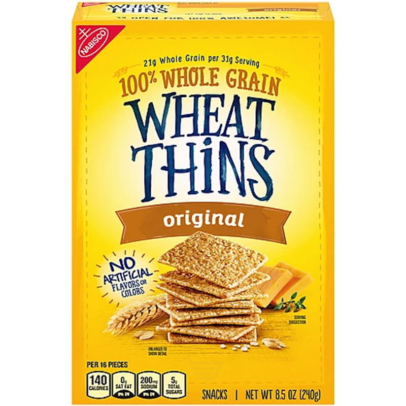 Nabisco Wheat Thins Original Snacks 8.5oz Box