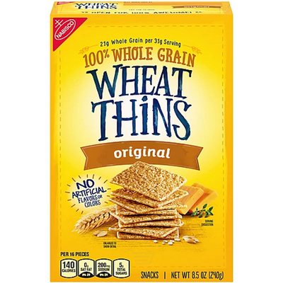 Nabisco Wheat Thins Original Snacks 8.5oz Box