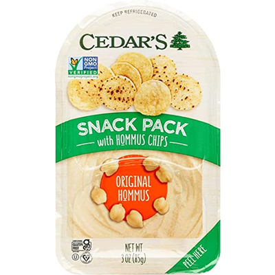 Cedar's Snack Pack With Hommus Chips 3oz Pack