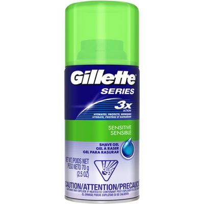 Gillette Series Action Shave Gel 2.5oz Can