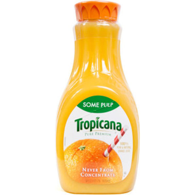 Tropicana Pure Premium Orange Juice Some Pulp 12 oz