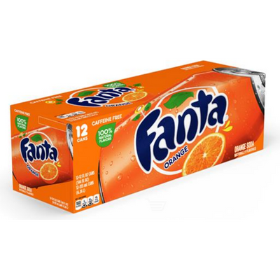 Fanta Orange Soda Fridge Pack 12 oz Box 12 Ct