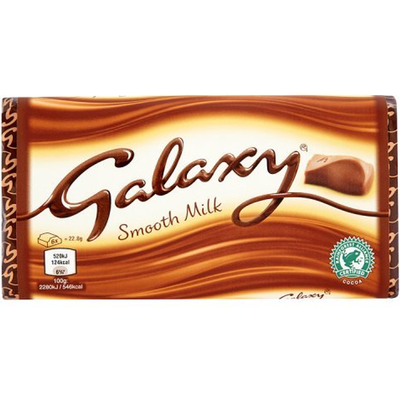 Galaxy Smooth Milk Chocolate Bar 114g Piece