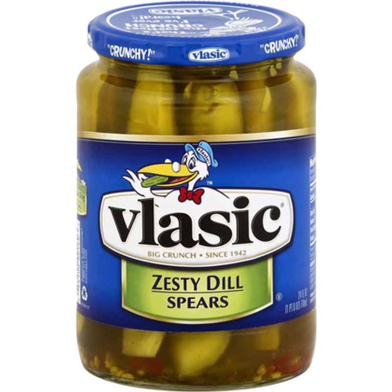 Vlasic Zesty Dill Spears 3x 24oz Jars