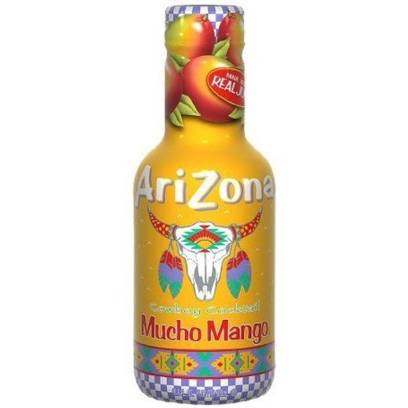 Arizona Fruit Juice Cocktail Mucho Mango - Vitamin C Fortified 23 oz Can