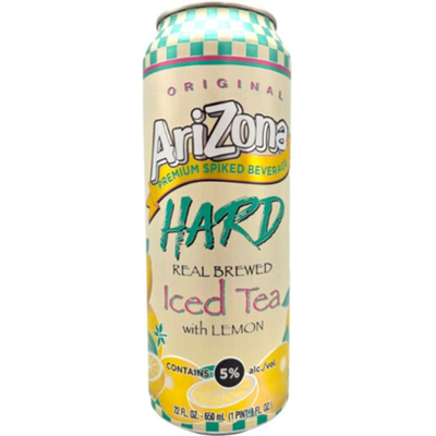 Arizona Hard Iced Tea With Lemon 650mL Can