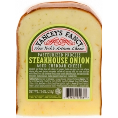 Yancey's Steakhouse Onion Cheddar Cheese 7.6oz Bag