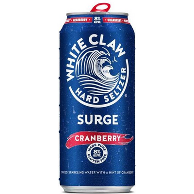 White Claw Hard Seltzer Surge Cranberry 16oz Can