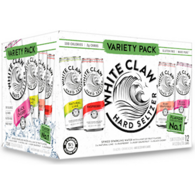 White Claw Hard Seltzer Variety No.1 12 Pack 12 oz Cans