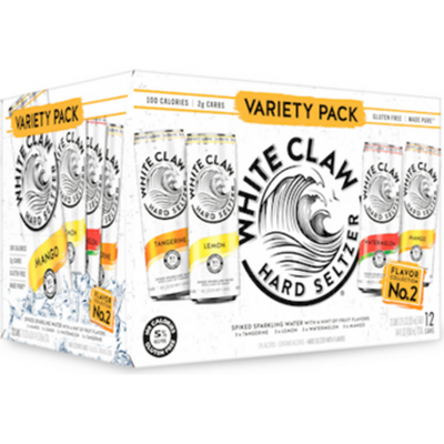White Claw Hard Seltzer Variety Pack No.2 12 Pack 12oz Cans