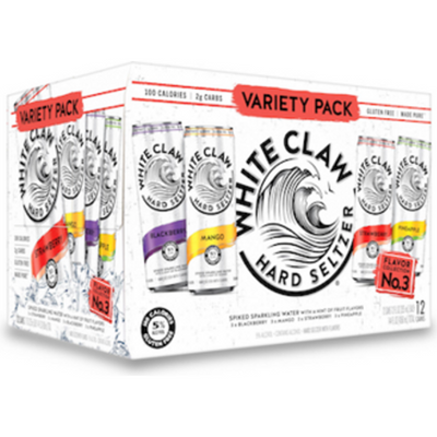 White Claw Hard Seltzer Variety 12 Pack Flavor Collection No.3 12oz Cans