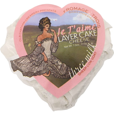 Old Chatham Je T'aime Layer Cake Cheese 7.5oz Piece