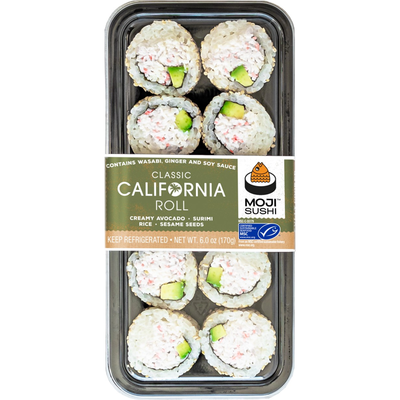 Moji Sushi Classic California Roll 6oz Pack