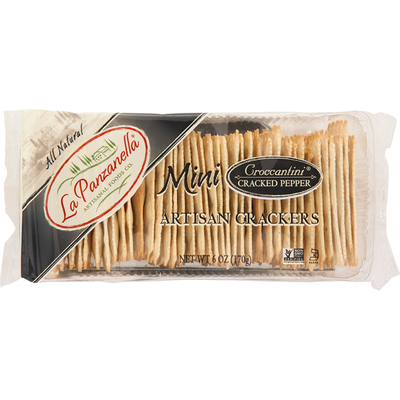 La Panzanella Cracker Pepper Mini Croccantini 6oz Pack