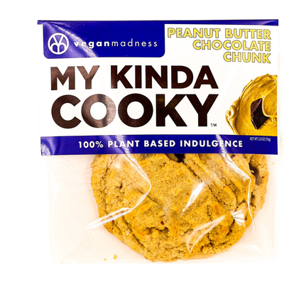 Vegan Madness My Kinda Cooky Peanut Butter Chocolate Chunk 2.8oz Piece