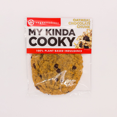 Vegan Madness My Kinda Cooky Oatmeal Chocolate Chunk 2.8oz Piece