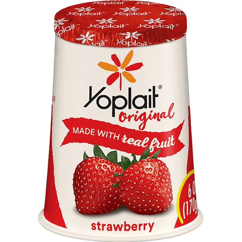 Yoplait Strawberry Yogurt 6oz Count