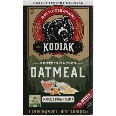 Kodiak Protein-packed Oatmeal Maple & Brown Sugar 10.58oz Box