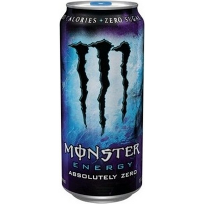 Monster Energy Supplement Absolutely Zero - Calories and Sugar 16 oz Can