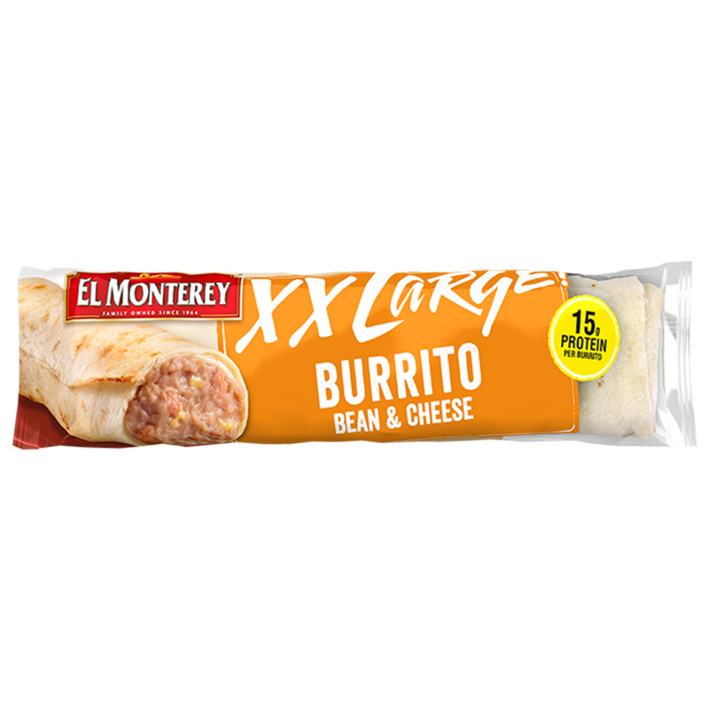 El Monterey XX Large Bean and Cheese Burrito 9oz Count