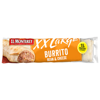 El Monterey XX Large Bean and Cheese Burrito 9oz Count