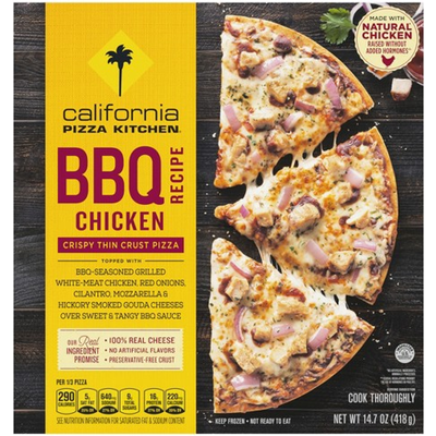 California Pizza Kitchen Crispy Thin Crust Bbq Recipe Chicken Frozen Pizza 14.7oz Box