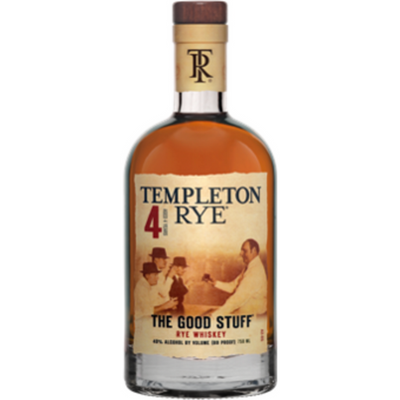 Templeton Rye The Good Stuff Rye Whiskey 4 Year 750mL
