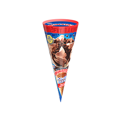 Dreyer Edy's King Size Triple Chocolate Ice Cream Cone 7oz Count