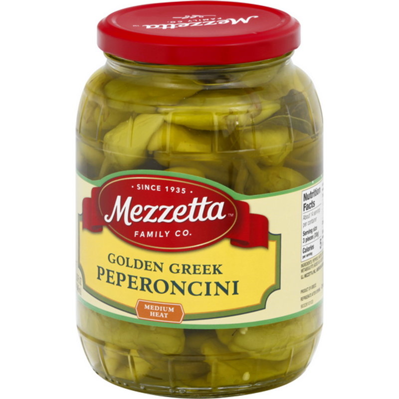 Mezzetta Greek Pepperoncini 12oz Container