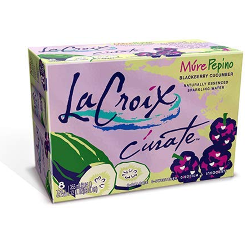 La Croix Curate Blackberry Cucumber 8x 12oz Cans