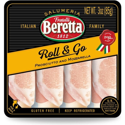 Beretta Roll & Go Prosciutto & Mozzarella 3oz Pack