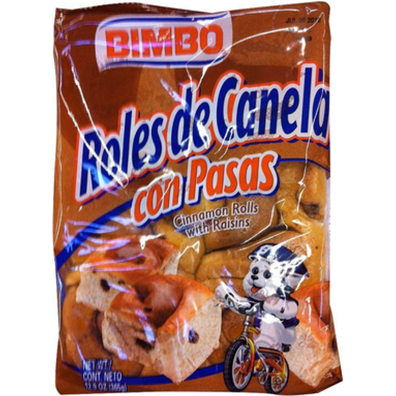 Bimbo:Cinnamon Rolls With Raisins 12.9oz Bag