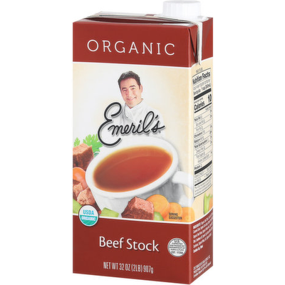 Emeril's Organic Beef Stock 32oz Box