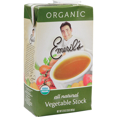 Emeril's All Natural Vegetable Broth 32oz Box