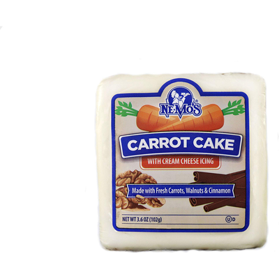 NeMo's Bakery Carrot Cake 3.6oz Count