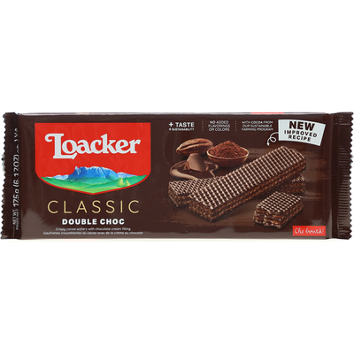 Loacker Classic Double Choc Wafer Cookies 6.17oz Pack