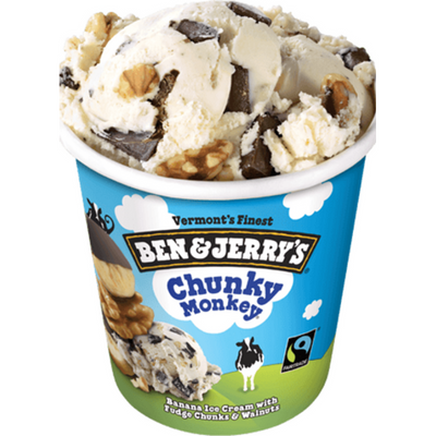 Ben & Jerry's Chunky Monkey 16oz Container