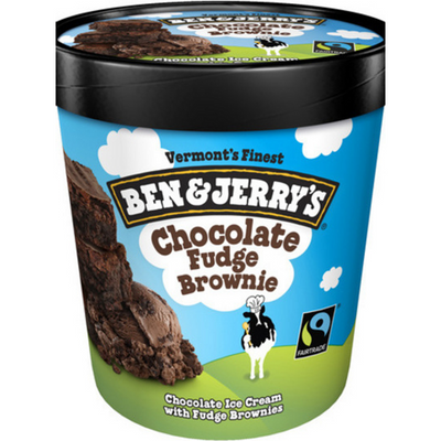 Ben and Jerry's Chocolate Fudge Brownie Ice Cream 16oz Container
